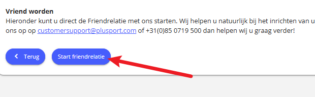 Start friendrelatie knop