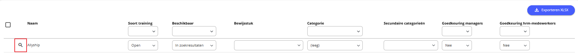Friendtraining filters
