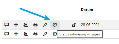 Tools icon for a session in the training planner