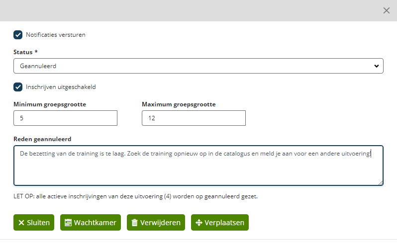 Options to move participants to another session or the waiting room, or to remove them